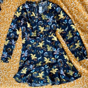 NWT Loft - Floral Dress. Size 0